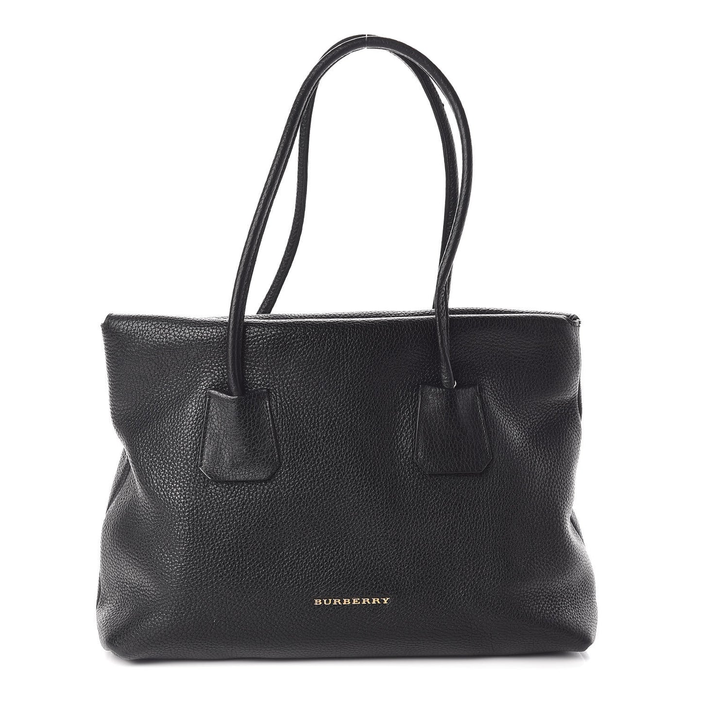 London Grainy Calfskin Medium Baynard Tote Black