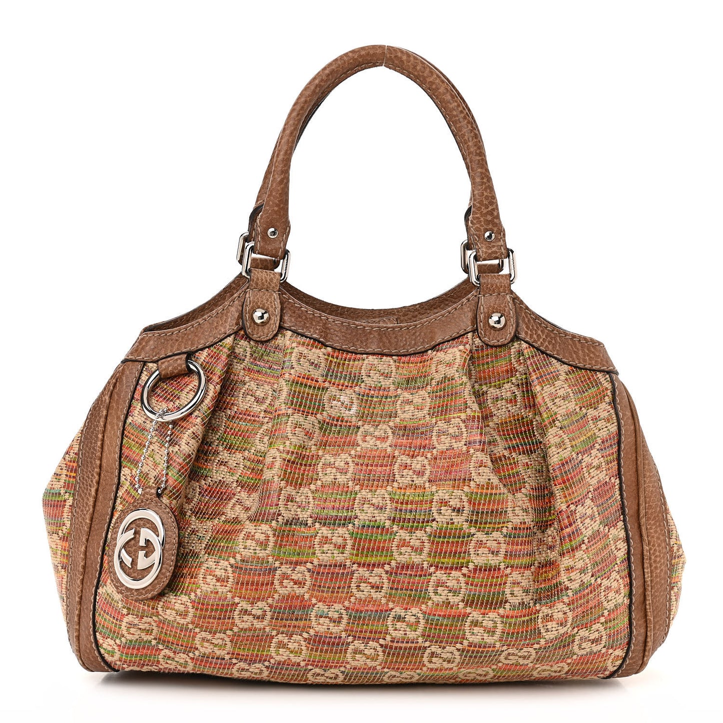 Monogram Sunset Raffia Medium Sukey Brown