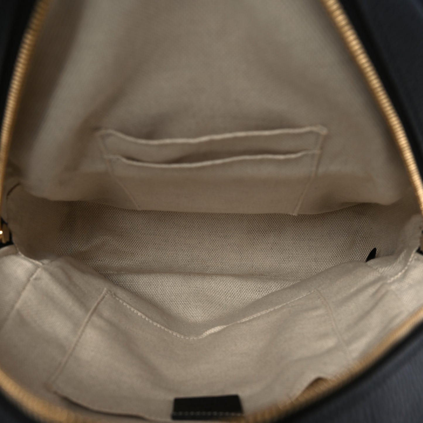 Pebbled Calfskin Soho Chain Backpack Black