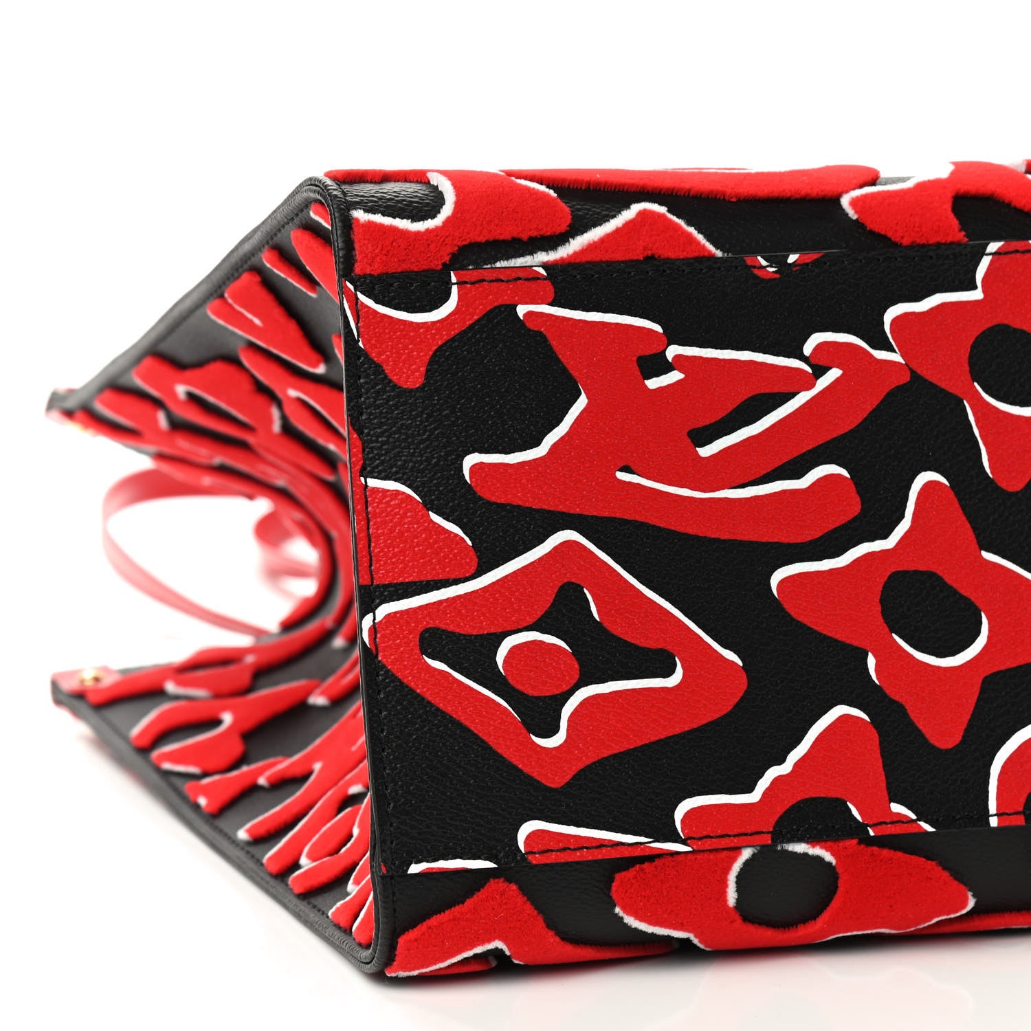 Louis Vuitton X UF Tufted Monogram Onthego GM Black Red 6 of 7