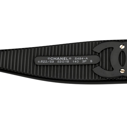 Chanel Square Polarized CC Sunglasses 5494-A Black 6 of 8