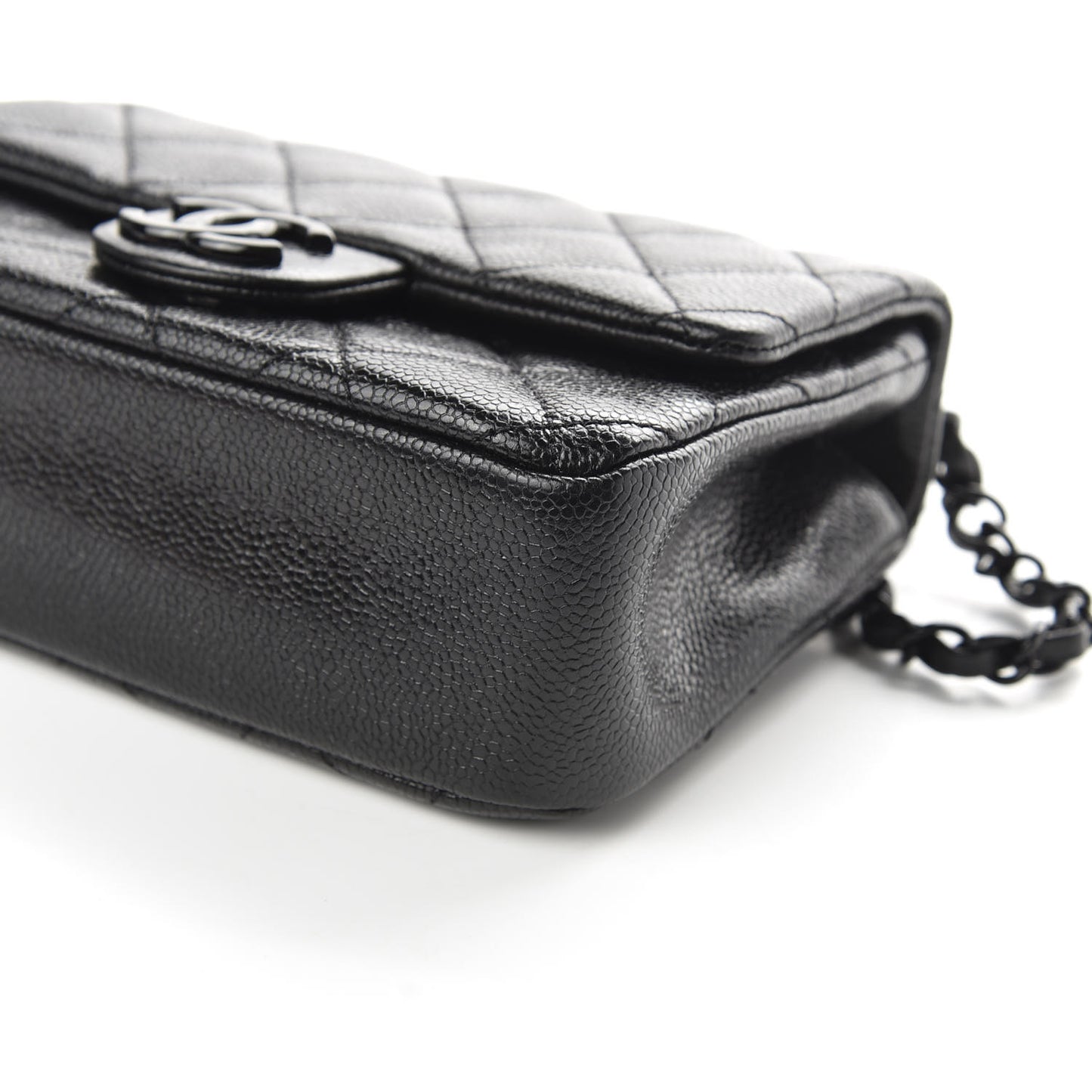 Caviar Quilted Incognito Mini Square Flap Black