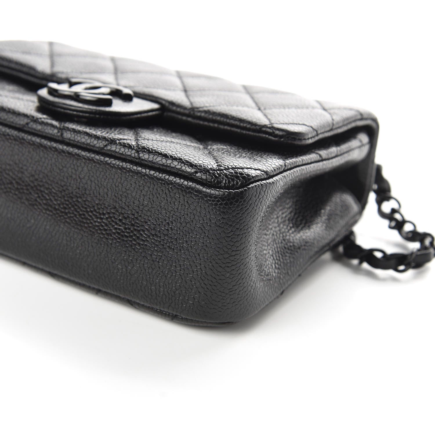 Chanel Caviar Quilted Incognito Mini Square Flap Black 9 of 9