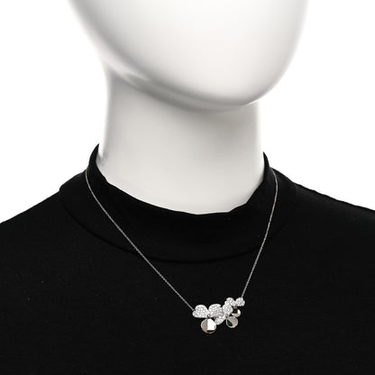 Tiffany Platinum Diamond Mini Paper Flowers Cluster Pendant Necklace 2 of 5