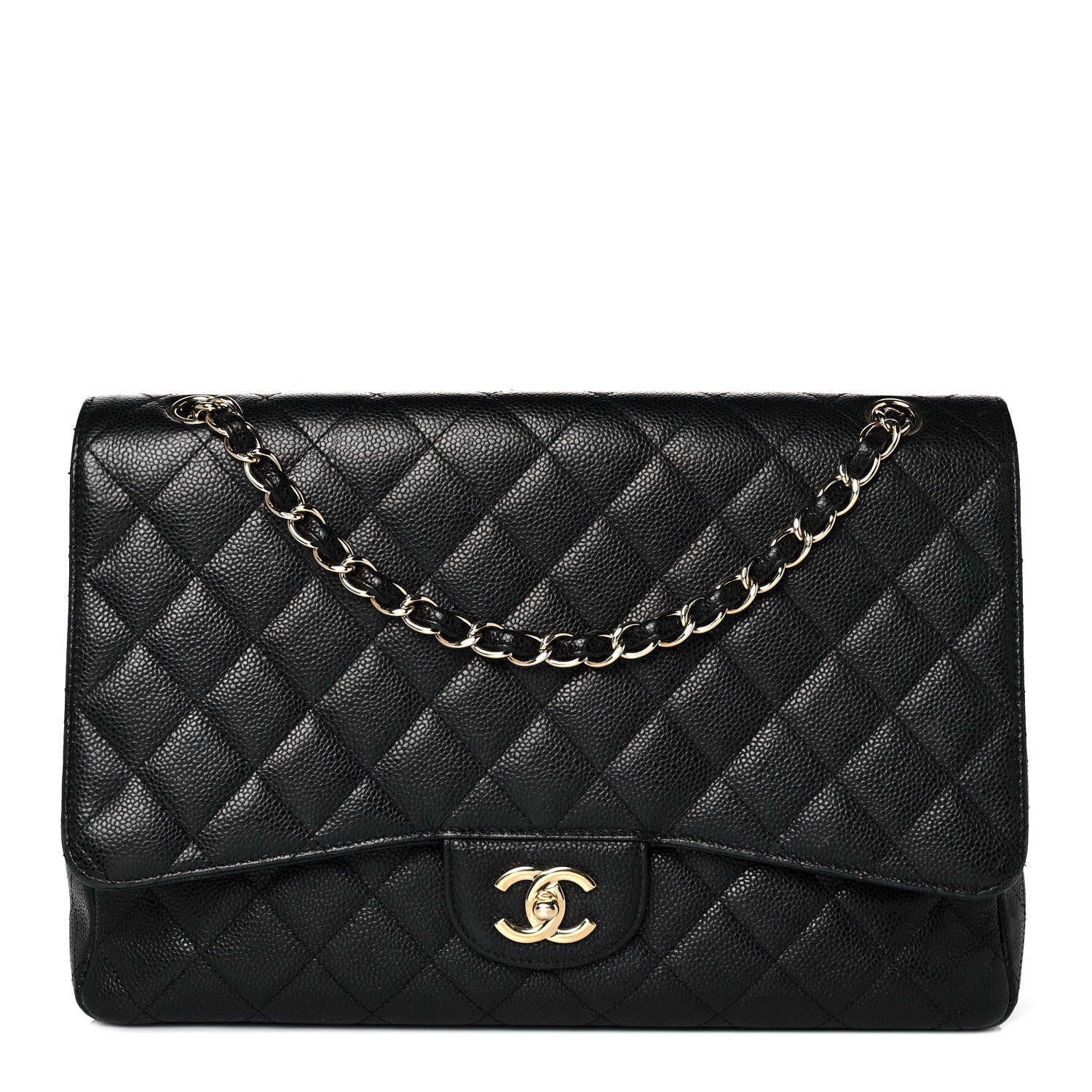 Chanel Caviar Quilted Maxi Single Flap Black 1 of 14