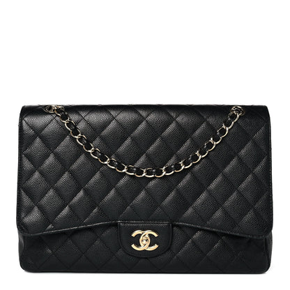 Chanel Caviar Quilted Maxi Single Flap Black 1 of 14