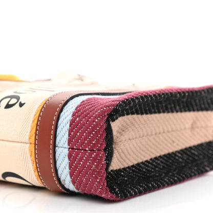Chloe Cotton Calfskin Small Woody Striped Ribbon Tote Multicolor 10 of 10