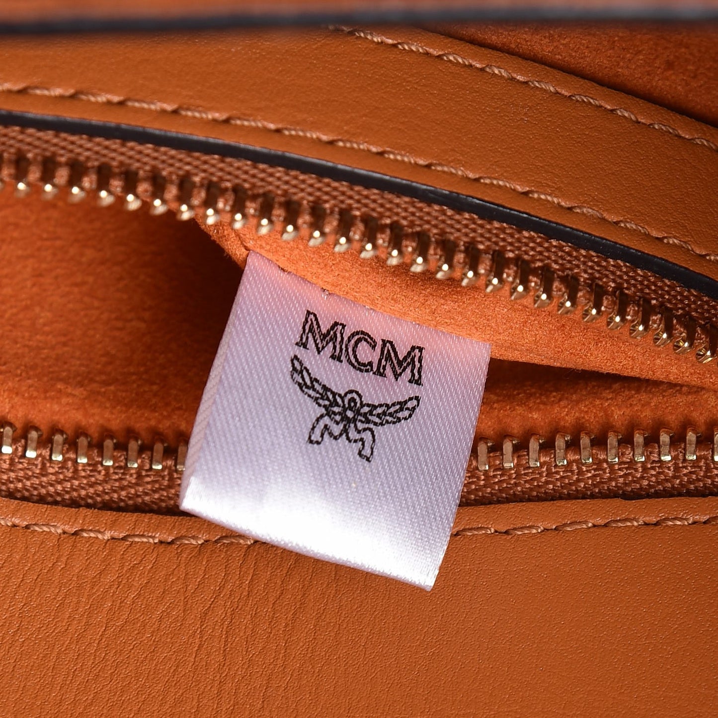 Visetos Medium Patricia Pocket Satchel Cognac