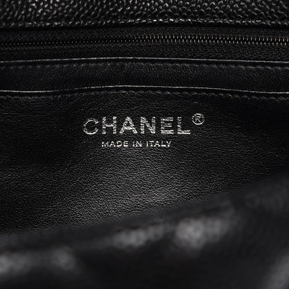 Chanel Caviar Quilted Jumbo Single Flap Black 6 of 12