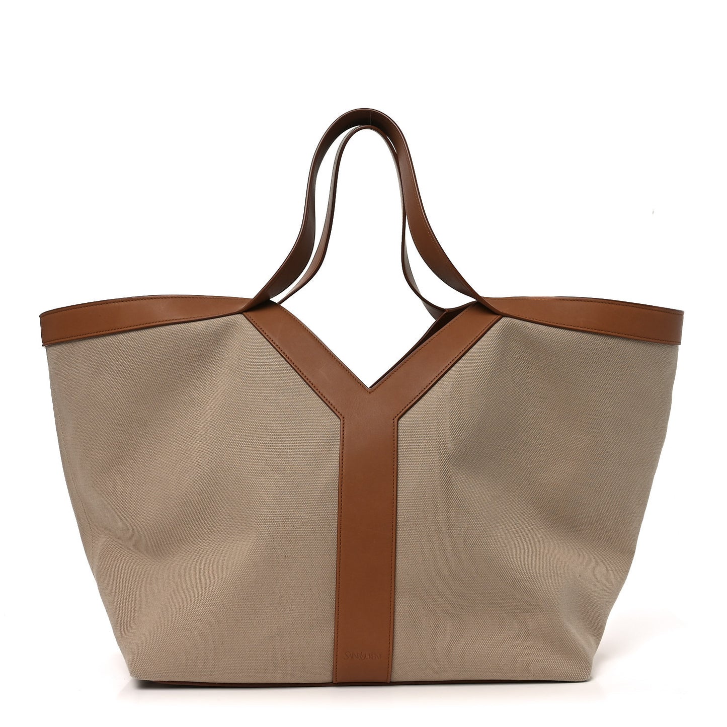 Canvas Y Tote Beige Brick