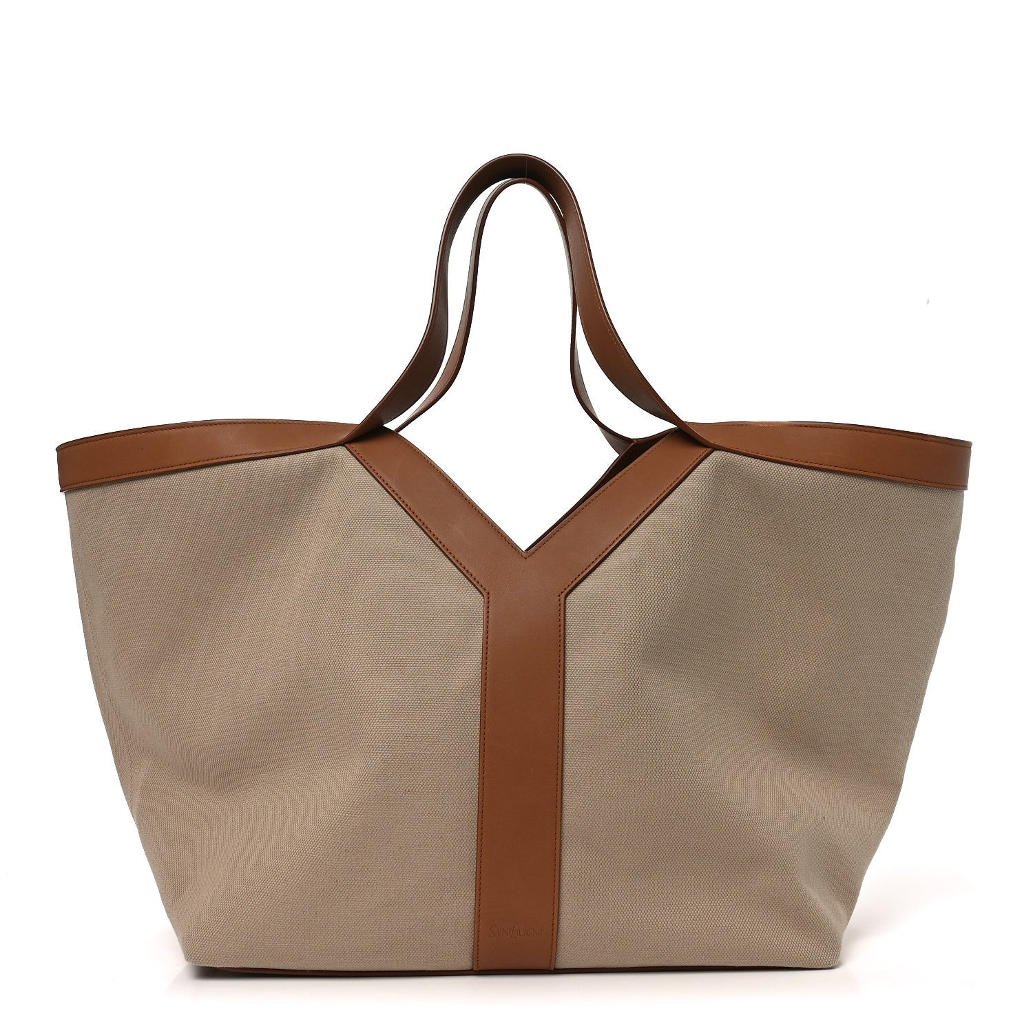 Saint Laurent Canvas Y Tote Beige Brick 1 of 9