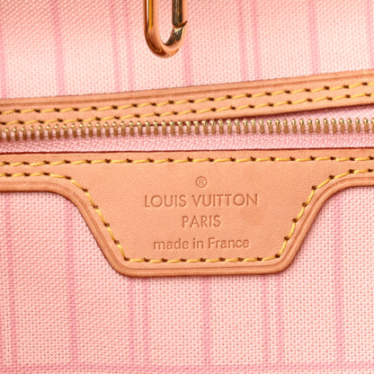 Louis Vuitton Damier Azur Neo Neverfull MM Rose Ballerine 6 of 9