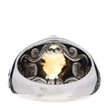 John Hardy Sterling Silver 18K Yellow Gold Citrine Jaisalmer Ring 54 7 4 of 7