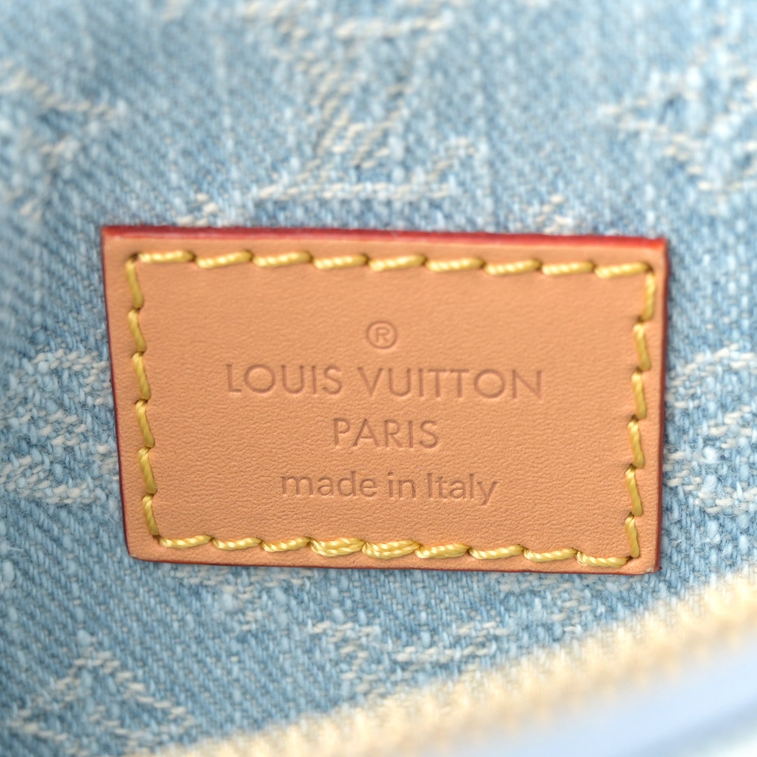 Louis Vuitton Monogram Denim CarryAll PM Sky Blue 7 of 11