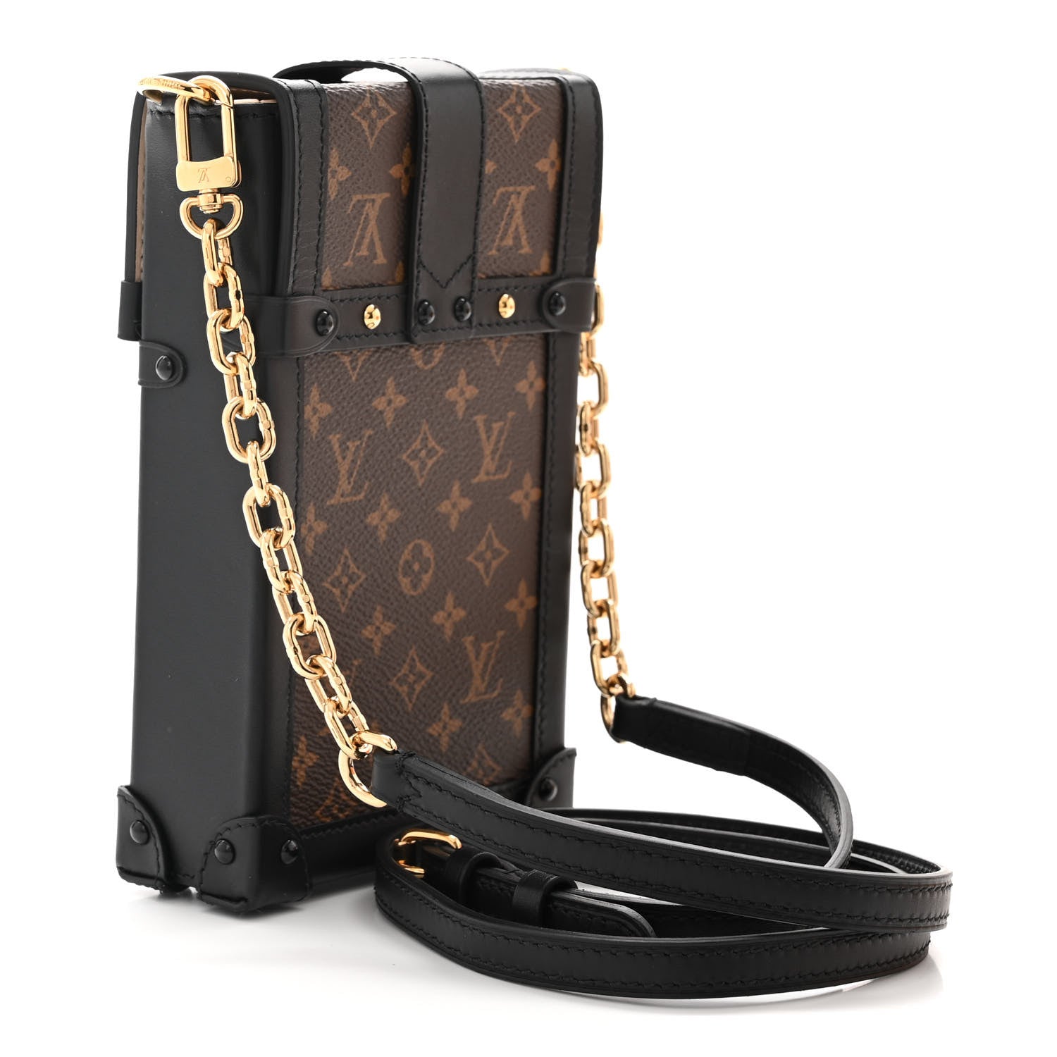 Louis Vuitton Monogram Pochette Trunk Verticale Black 3 of 10