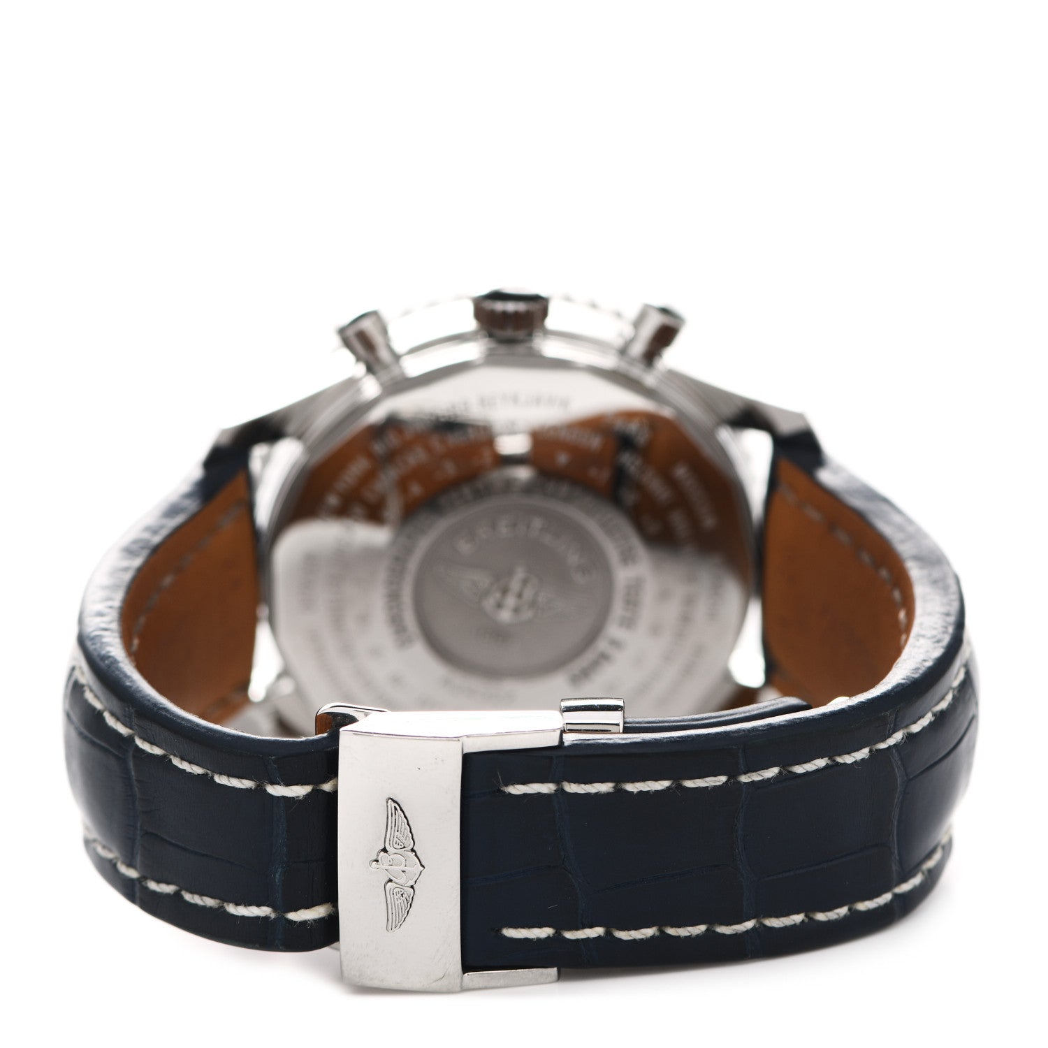Breitling Stainless Steel Alligator 46mm 1884 Chronometre Navitimer Automatic Watch Blue A24322 3 of 5