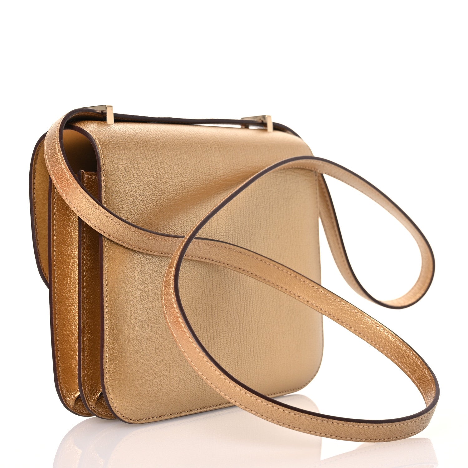 Hermes Metallic Chevre Chamkilight Constance 18 Doré 3 of 13