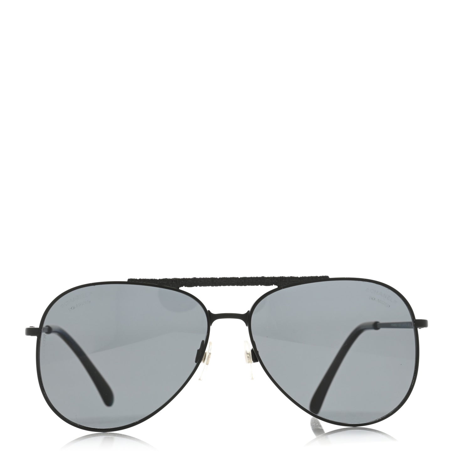 Metal Polarized Pilot Aviator Sunglasses 4231 Black