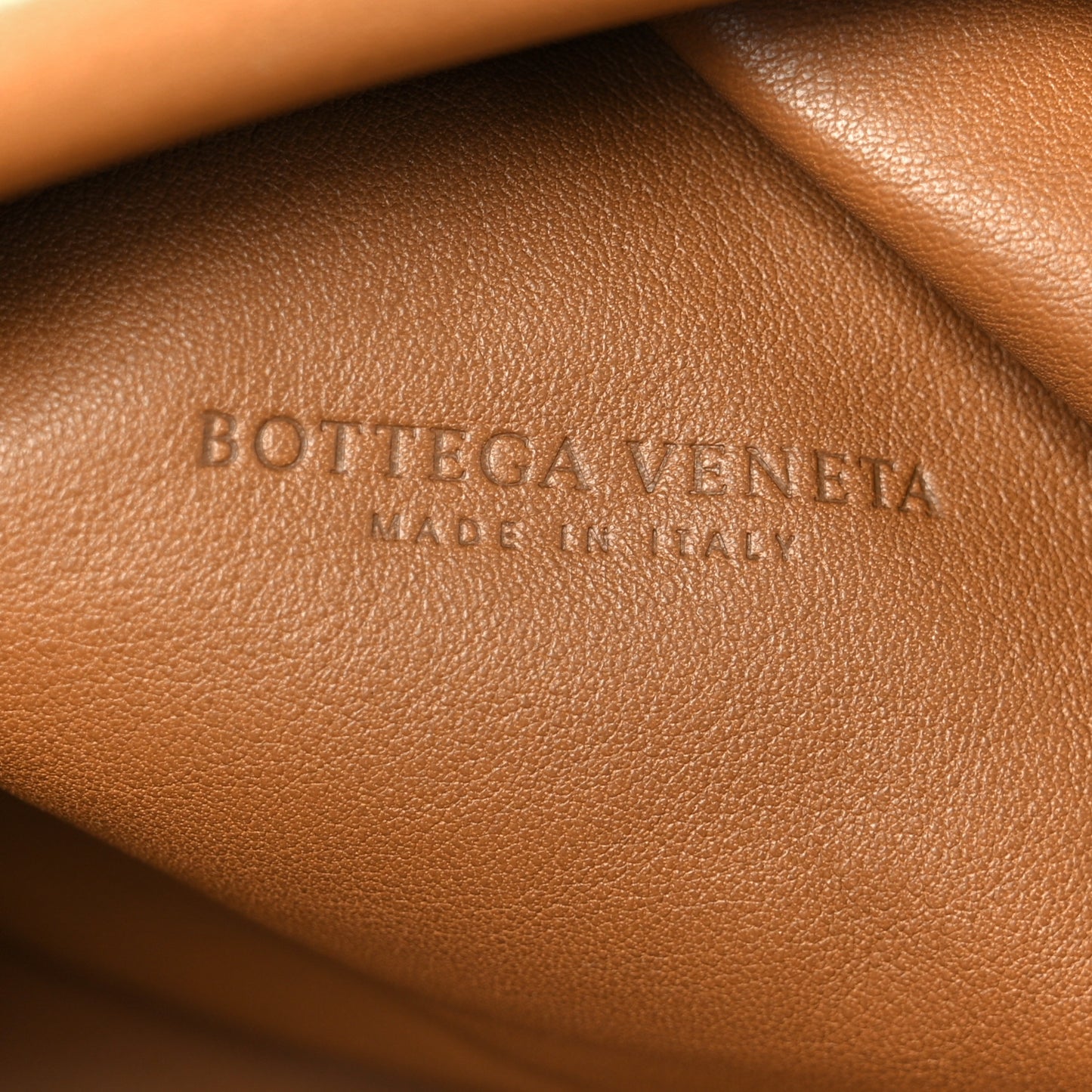 Smooth Butter Calf The Pouch Oversized Clutch Cammello