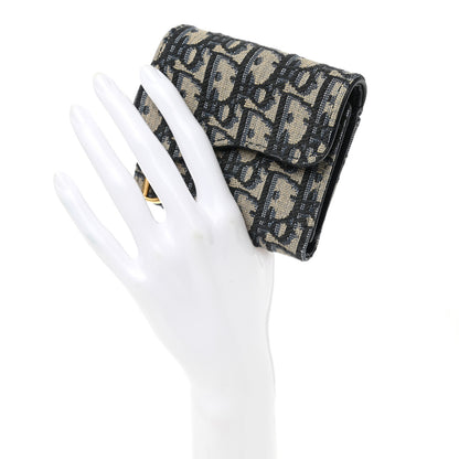 Christian Dior Oblique Saddle Lotus Wallet Blue 2 of 9