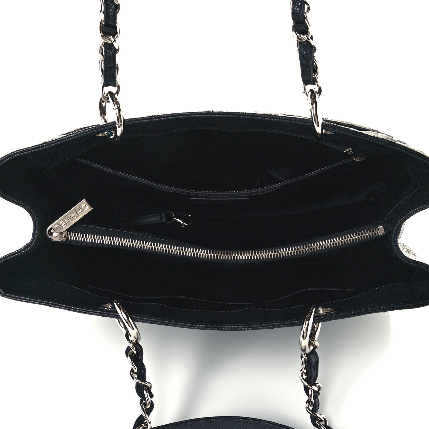 Chanel Caviar Quilted Grand Shopping Tote GST Black 5 of 10