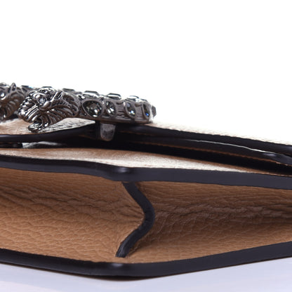 Gucci Dollar Calfskin Crystal Super Mini Dionysus Shoulder Bag Natural Tan Black Diamond 8 of 11