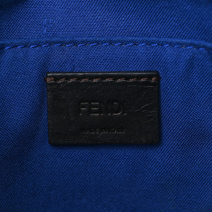 Fendi Vitello Elite Flap Crossbody Bag Blue Neon 6 of 9