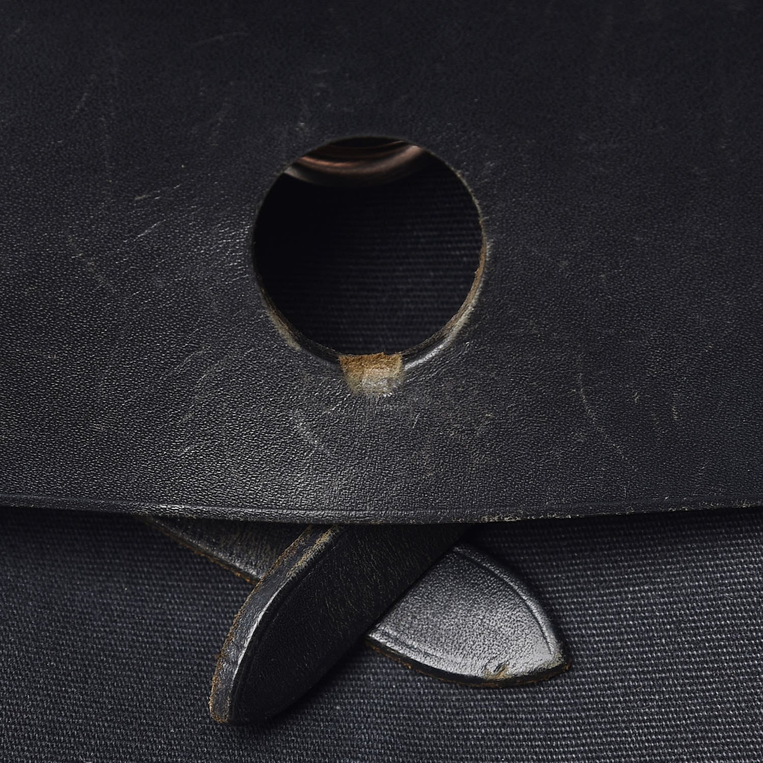 Hermes Toile Vache Calfskin Herbag 40 GM Black 12 of 19