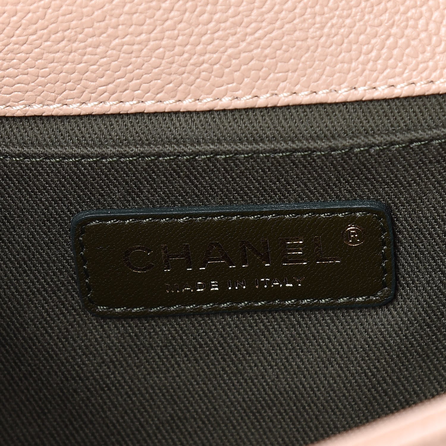 Chanel Caviar Quilted Medium Boy Flap Beige 6 of 14