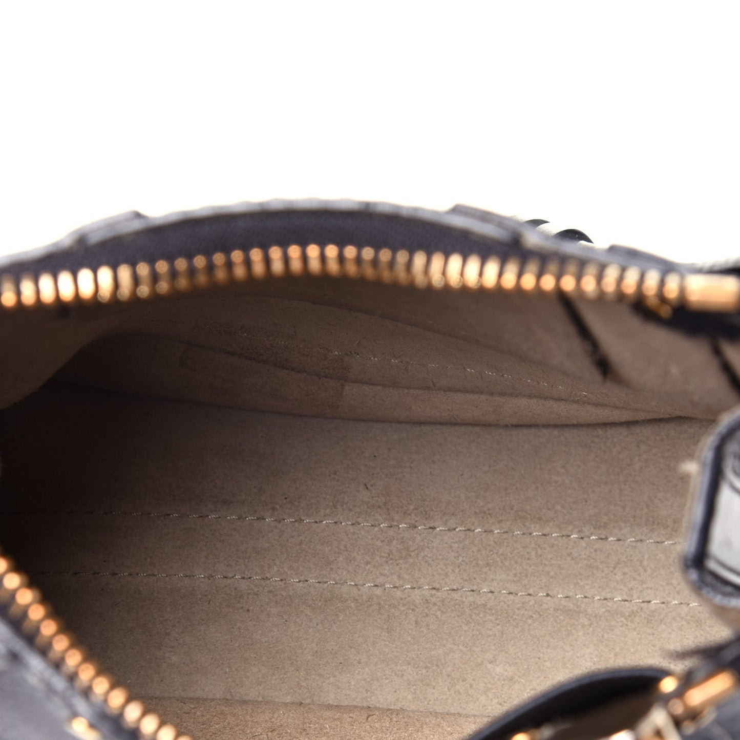 Grained Calfskin Nano Hayley Hobo Black