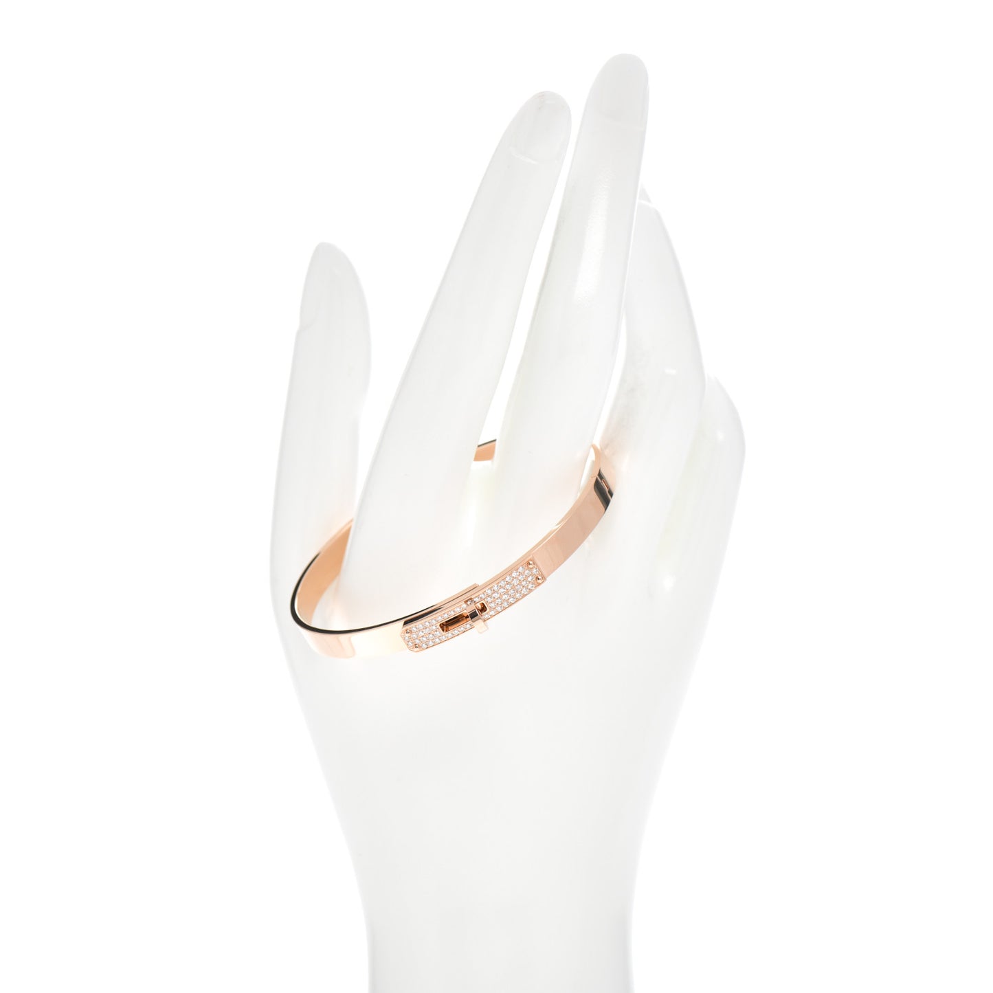 18K Rose Gold Diamond PM Kelly Pave Bracelet ST
