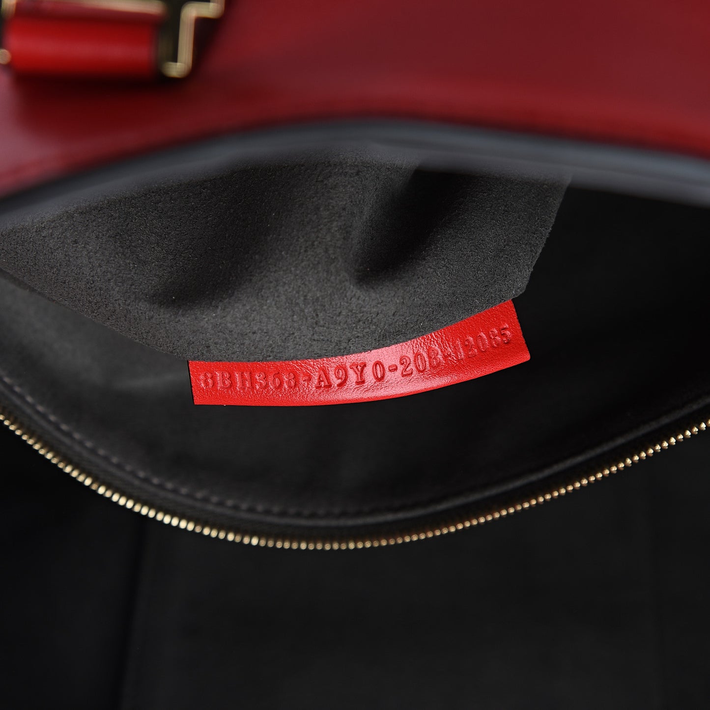 Vitello Glacier Medium FF Tote Rosso Cardinale