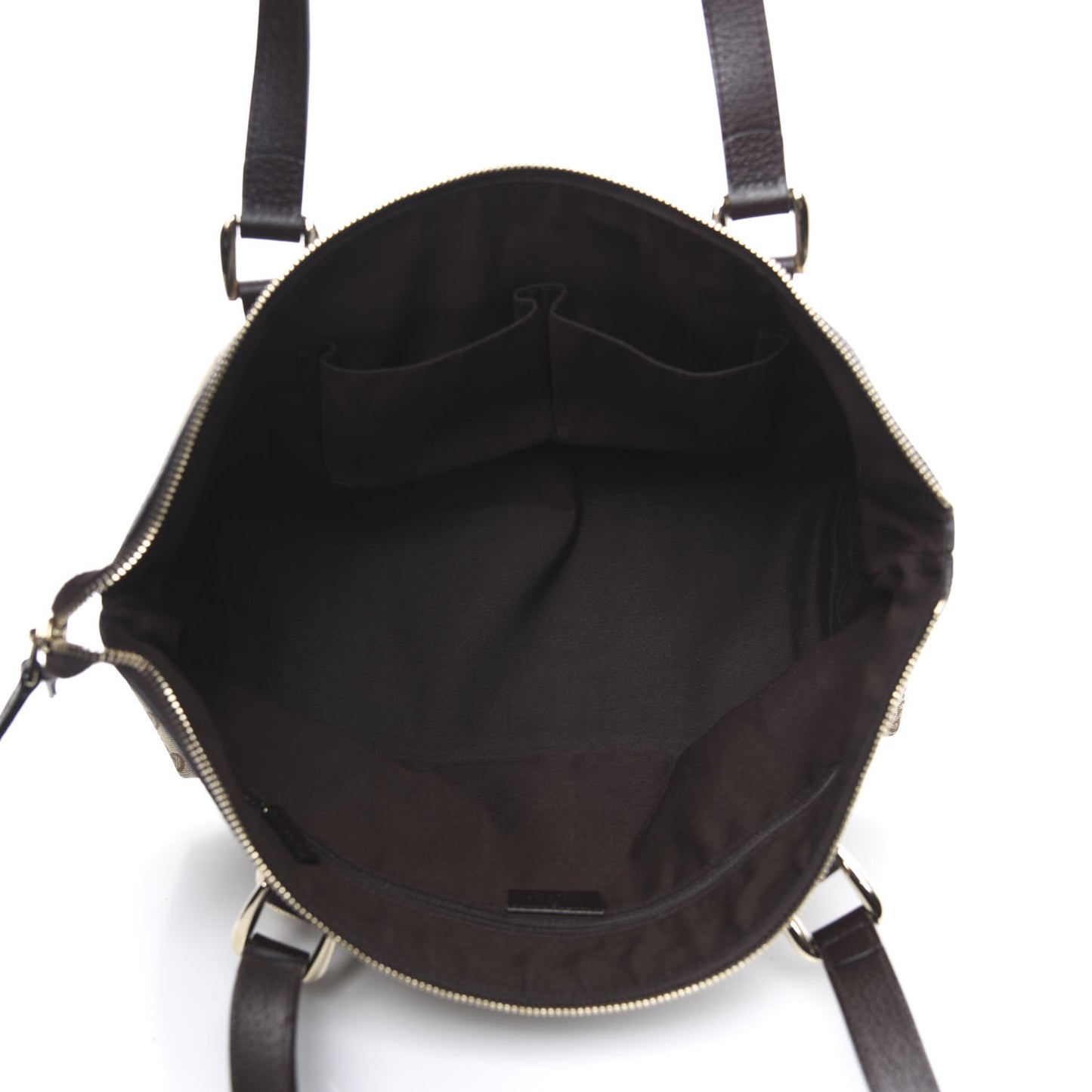 Monogram Medium Abbey Tote Dark Brown