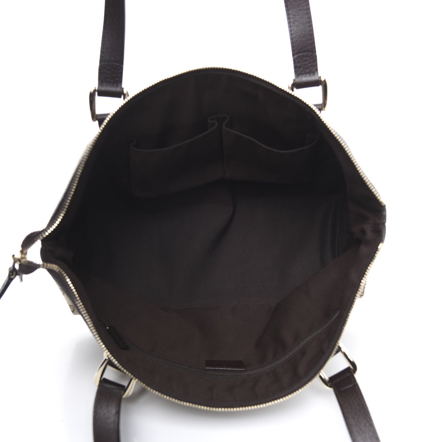 Gucci Monogram Medium Abbey Tote Dark Brown 5 of 9