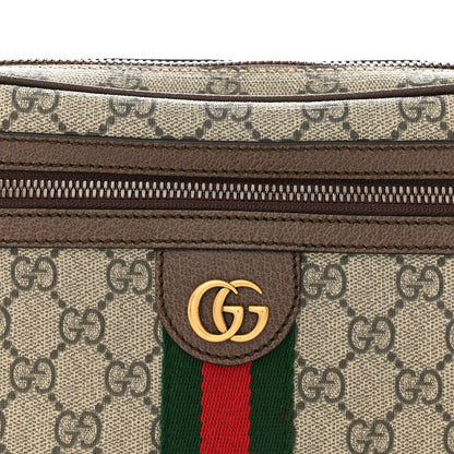 Gucci Soft GG Supreme Monogram Medium Ophidia Belt Bag Dark Brown 8 of 11