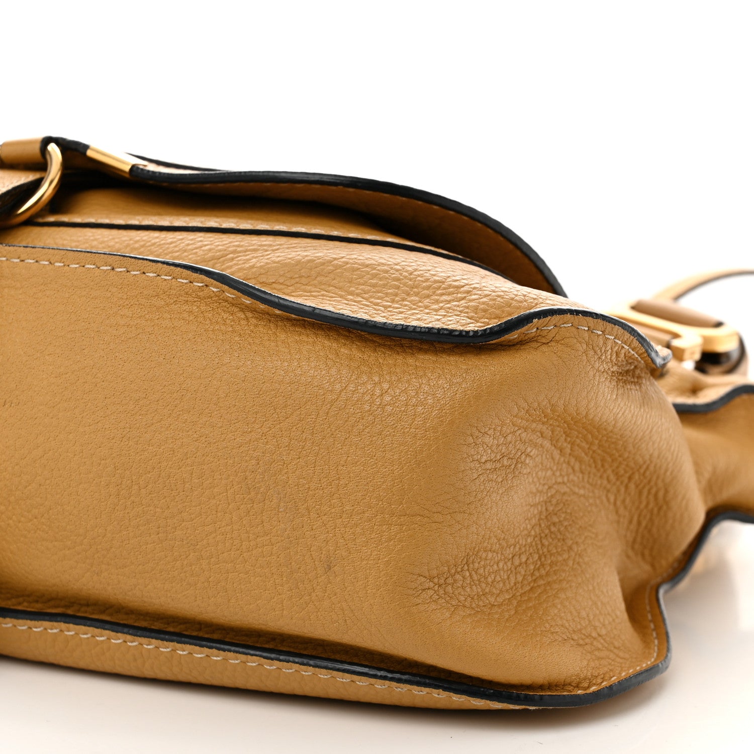 Chloe Calfskin Medium Marcie Satchel Sand Shell 10 of 14