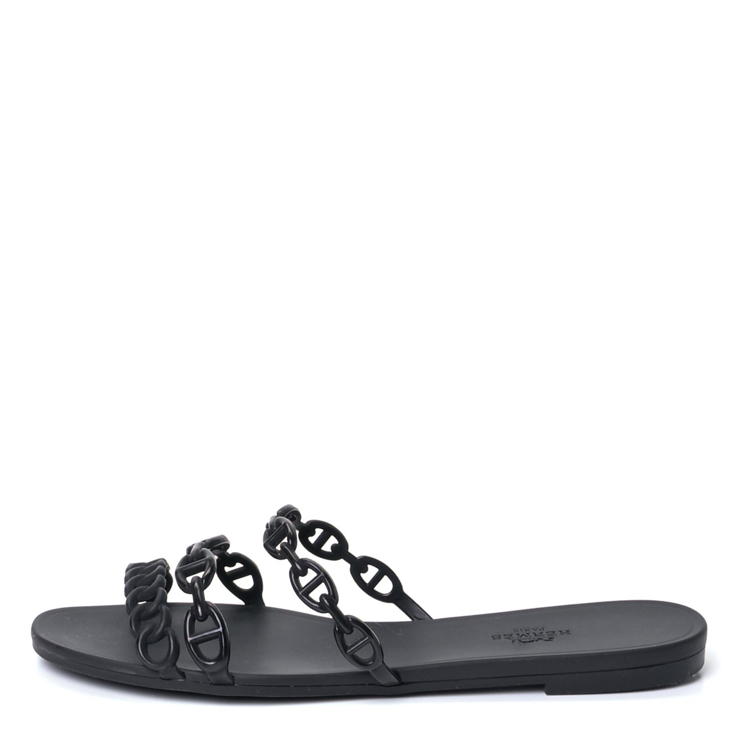 Rubber Chaine d'Ancre Rivage Sandals 39 Black