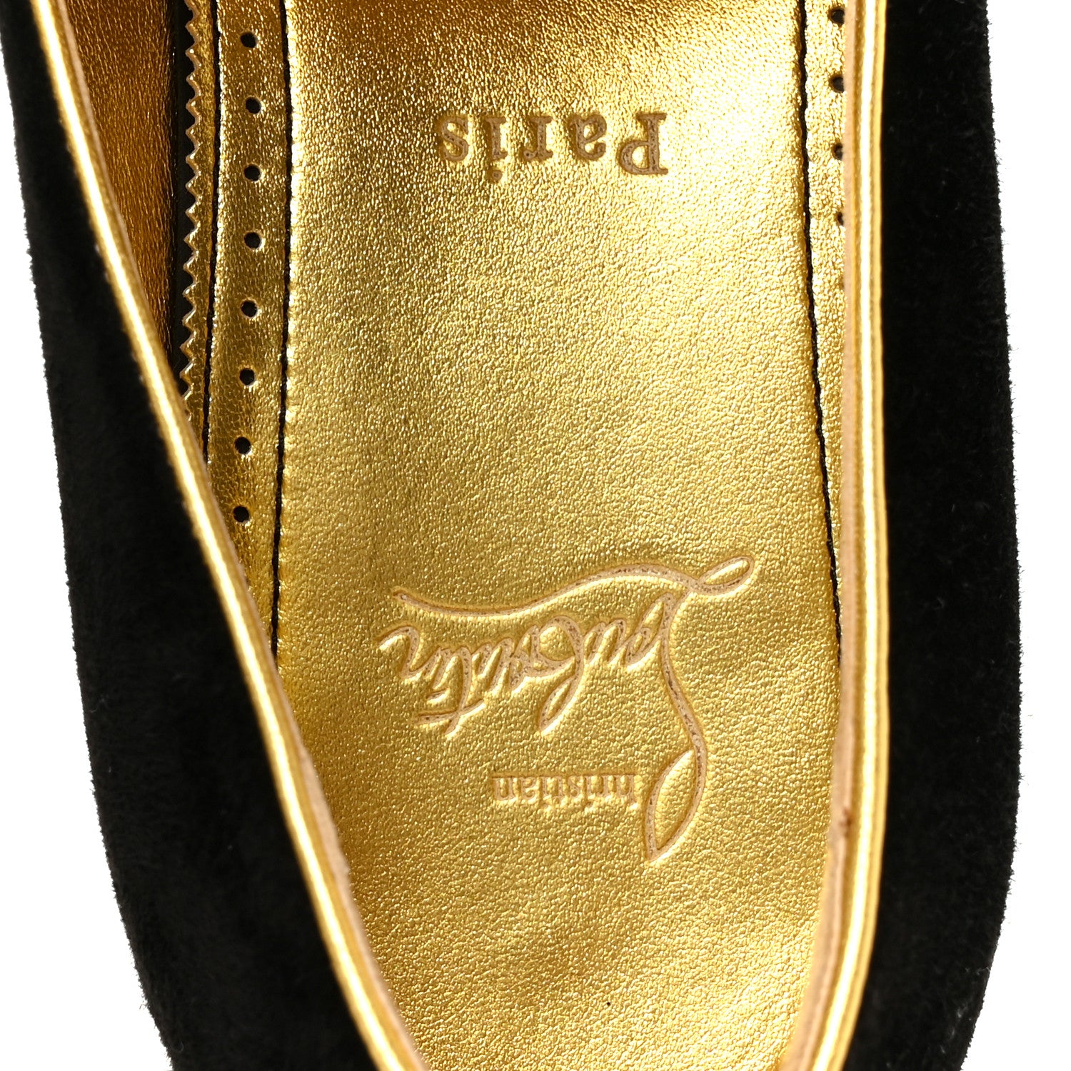 Christian Louboutin Veau Velour Mens Night On The Gange Diwali Flat Loafer 10  43 Black 7 of 9