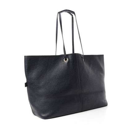 Saint Laurent Calfskin Large Neo Double Reversible Tote Navy 3 of 22