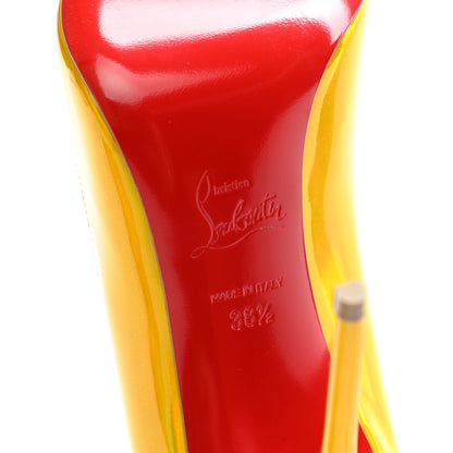 Christian Louboutin Metallic Hot Chick 100 Pumps 38.5 Yellow 6 of 8
