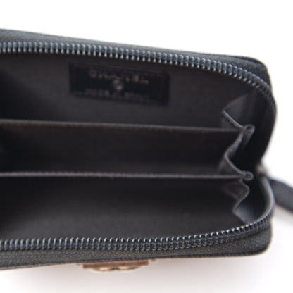 Chanel Caviar Quilted Boy Zip Around Coin Purse Wallet 4 of 6