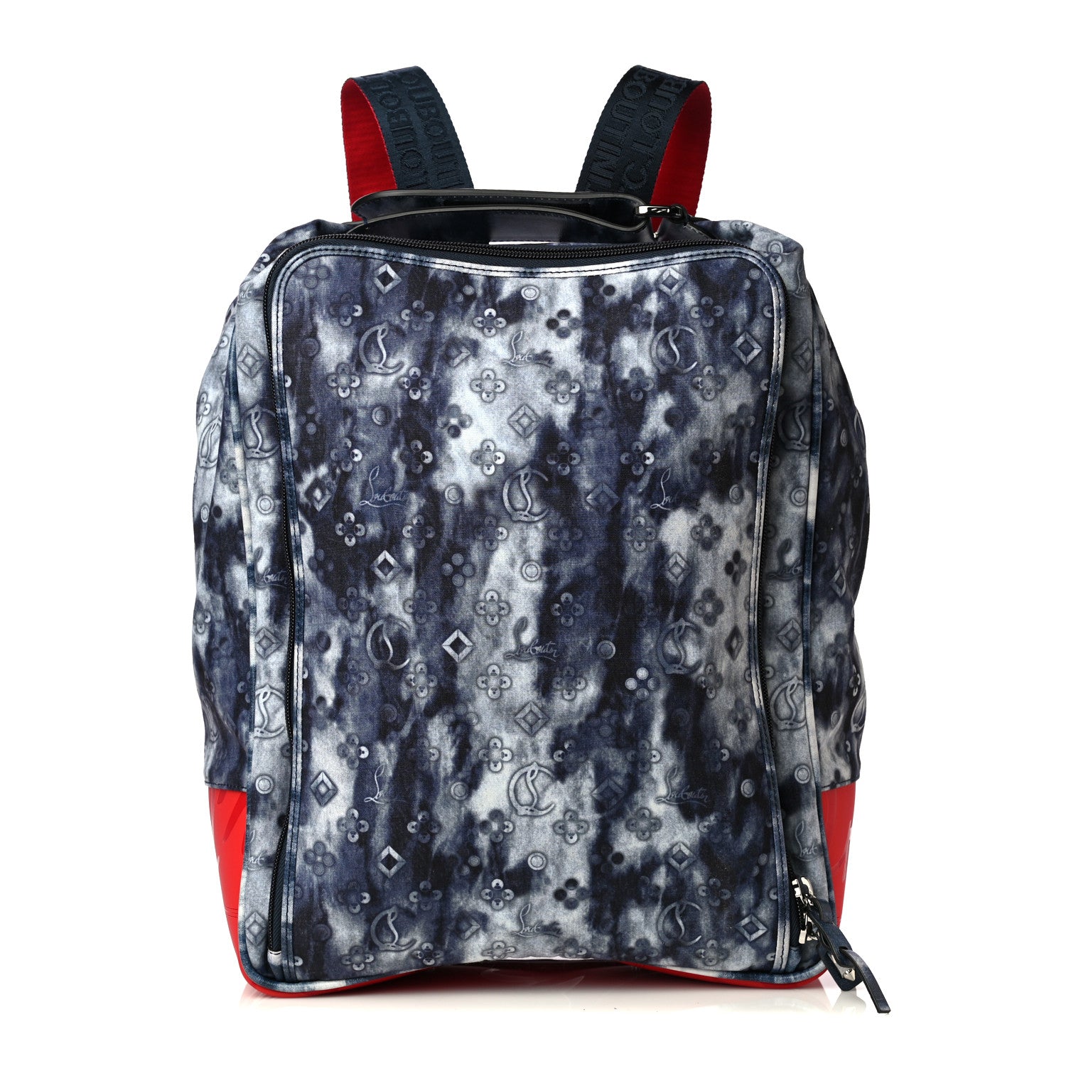 Christian Louboutin Denim Tie Dye Punk Hop'n Zip Backpack Multicolor 1 of 5