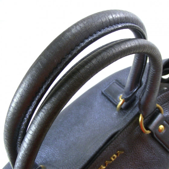 Vitello Daino Tote Blue
