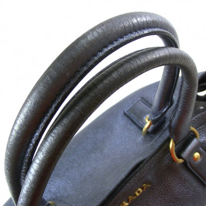 Prada Vitello Daino Tote Blue 6 of 12