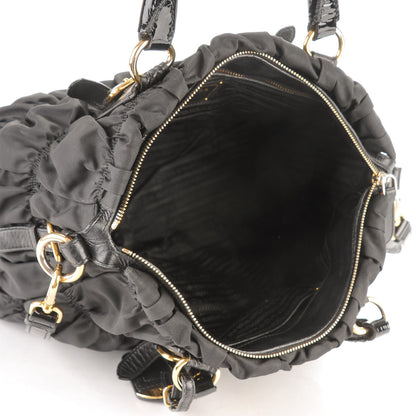 Prada Tessuto Nylon Gaufre Tote Nero Black 5 of 8