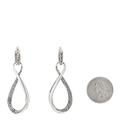 John Hardy Sterling Silver Asli Classic Chain Infinity Drop Earrings 2 of 4