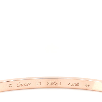 Cartier 18K Pink Gold 10 Diamond Small LOVE Bracelet 20 5 of 6