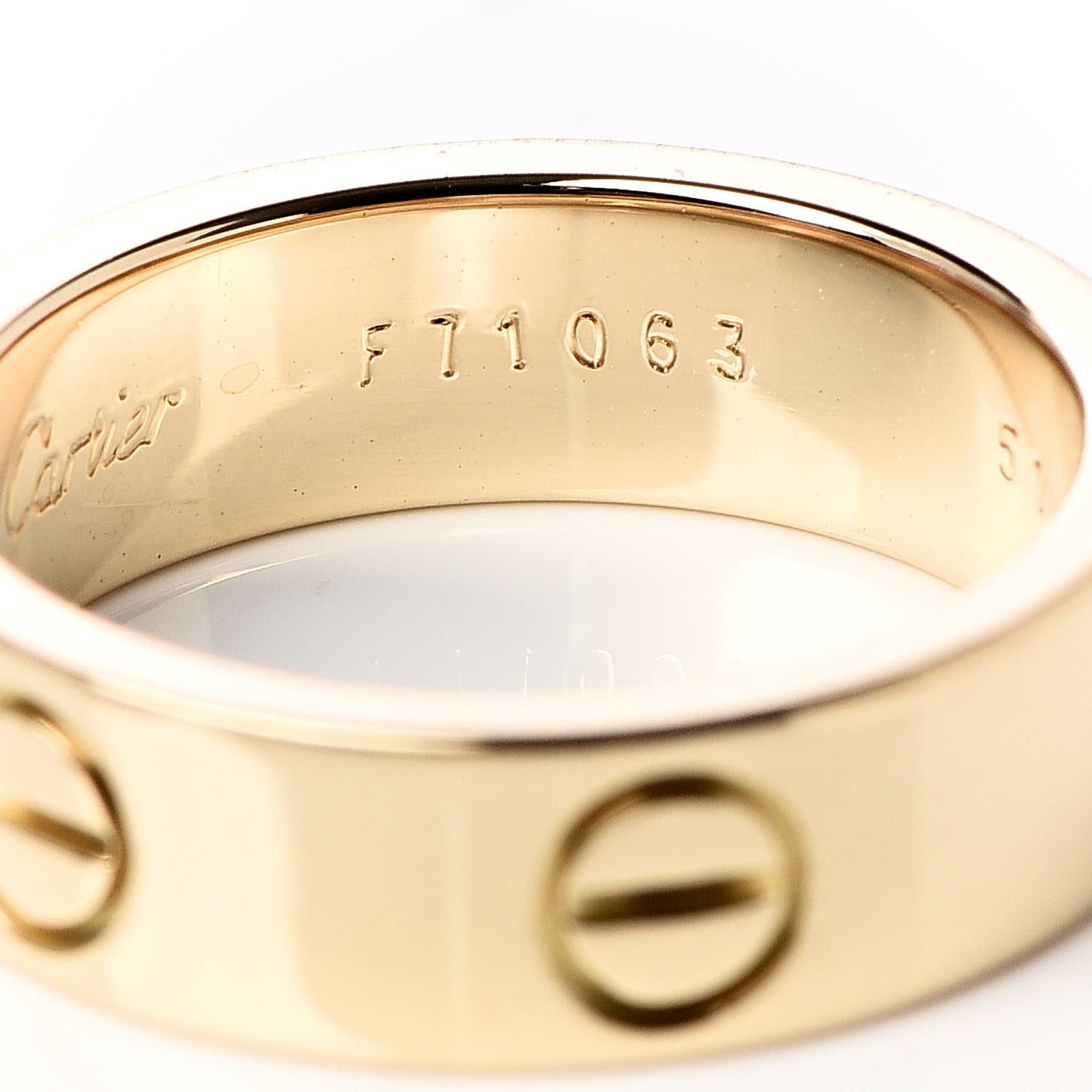 18K Yellow Gold 5.5mm LOVE Ring 51 5.75