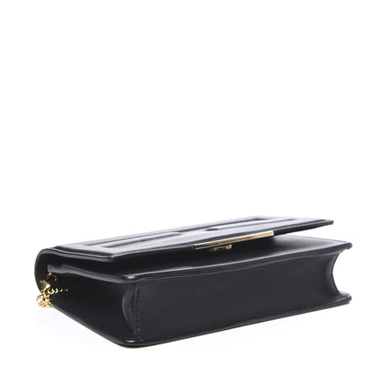 Fendi Vitello Flamingo Tube Wallet on Chain Black 3 of 9