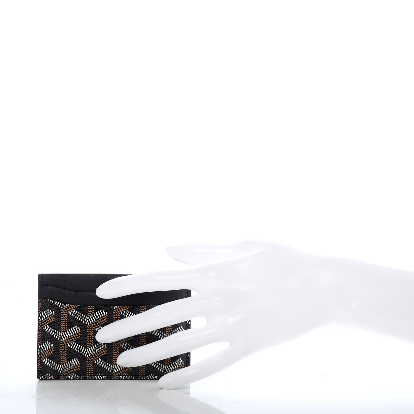 Goyardine Saint Sulpice Card Holder Black